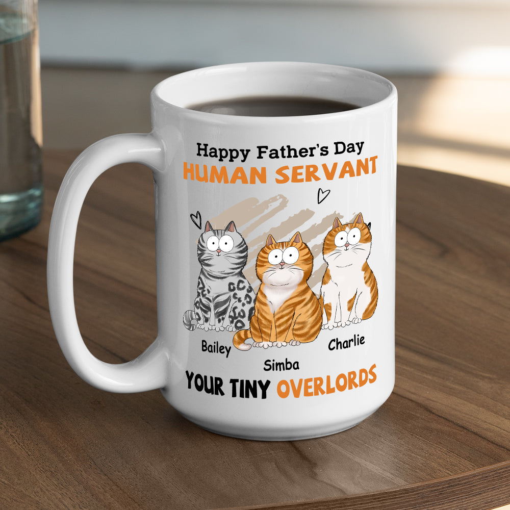To My Human Servant - Personalized Custom 11oz & 15oz Coffee Mug for Pet Lovers