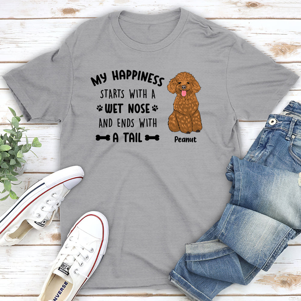 My Happiness - Personalized Custom Unisex T-shirt: Ideal Gift for Pet Lovers