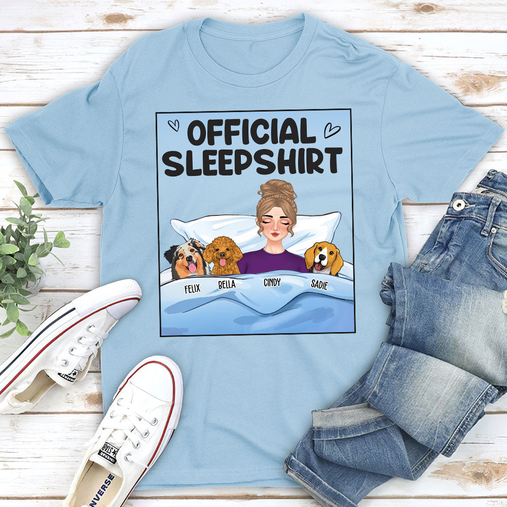 Personalized Custom Unisex Sleep T-shirt - Ideal Gift for Pet Lovers
