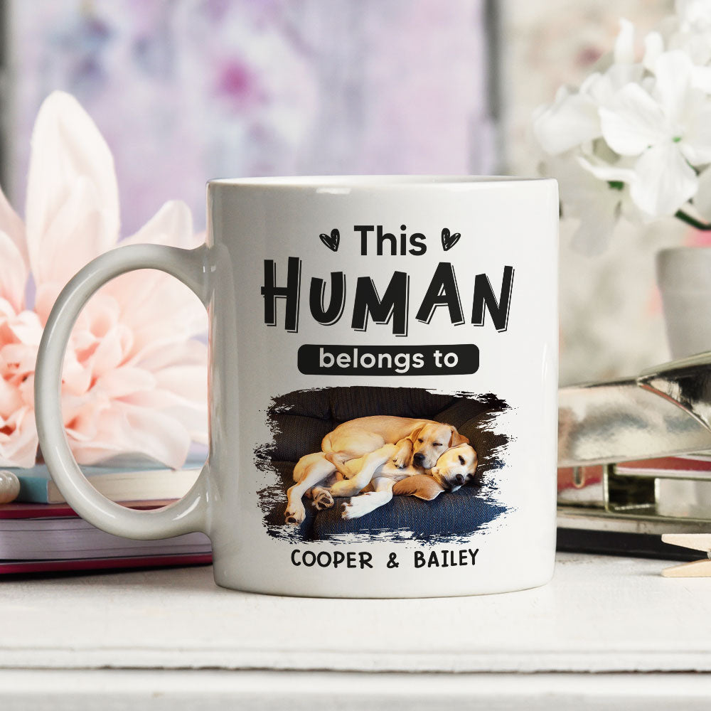 Belongs To Pets - Personalized Custom 11oz & 15oz Coffee Mug for Pet Lovers
