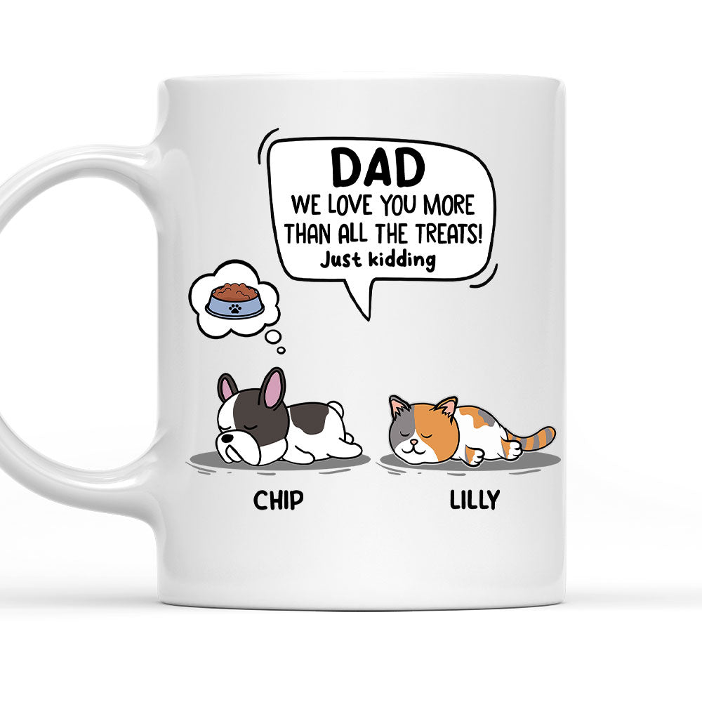 Pet Just Kidding - Premium Personalized Custom Coffee Mug for Pet Lovers
