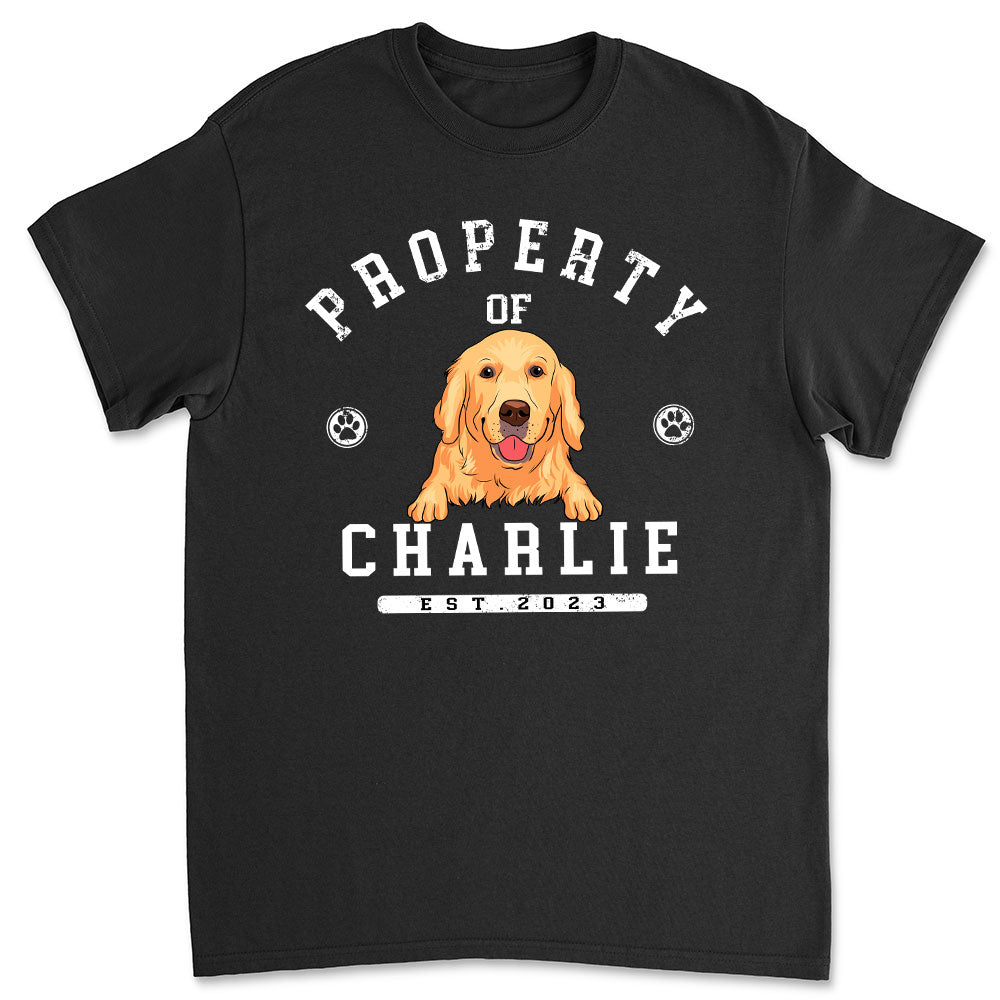 Property Of Dogs - Customizable Personalized Unisex T-shirt for Pet Lovers