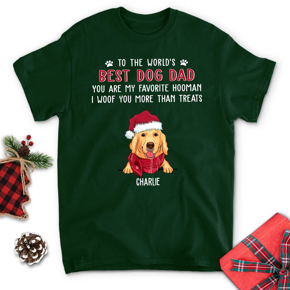 Favorite Hooman - Personalized Custom Unisex 5.3 oz T-shirt for Pet Lovers