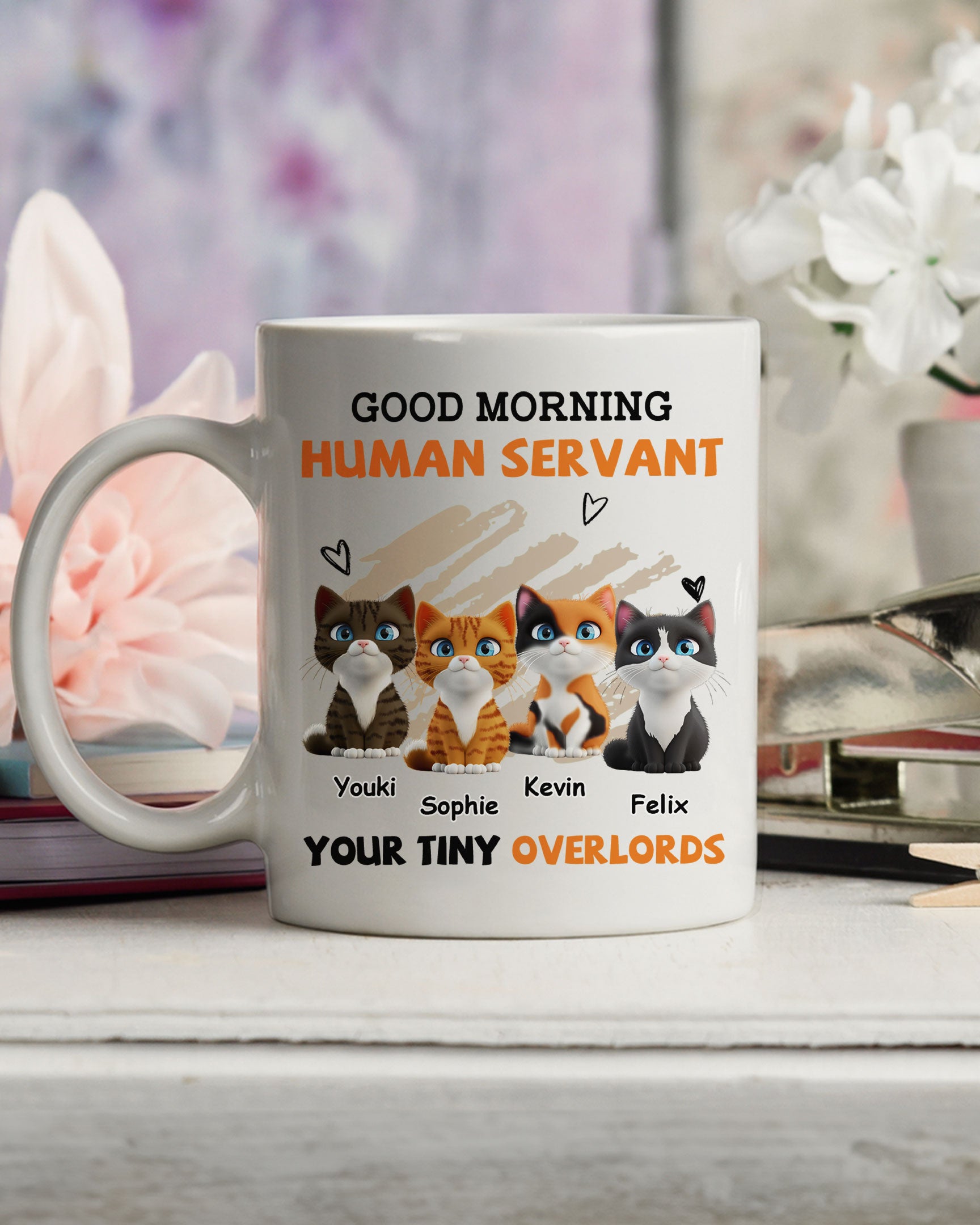 To My Human Servant Ver 2 - Personalized Customizable Coffee Mug for All Beverages