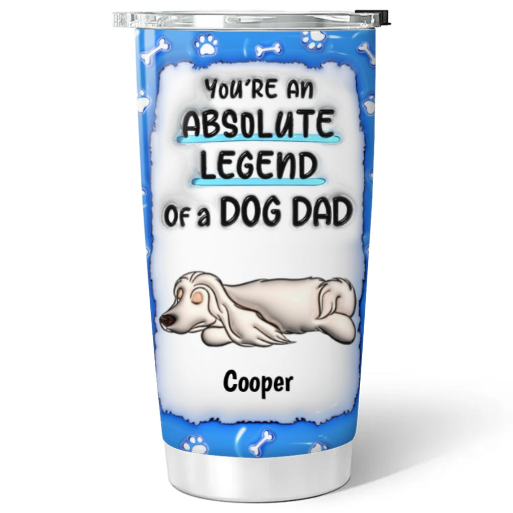 Legendary Personalized Custom 3D Inflated Effect Tumbler for Dog Parents