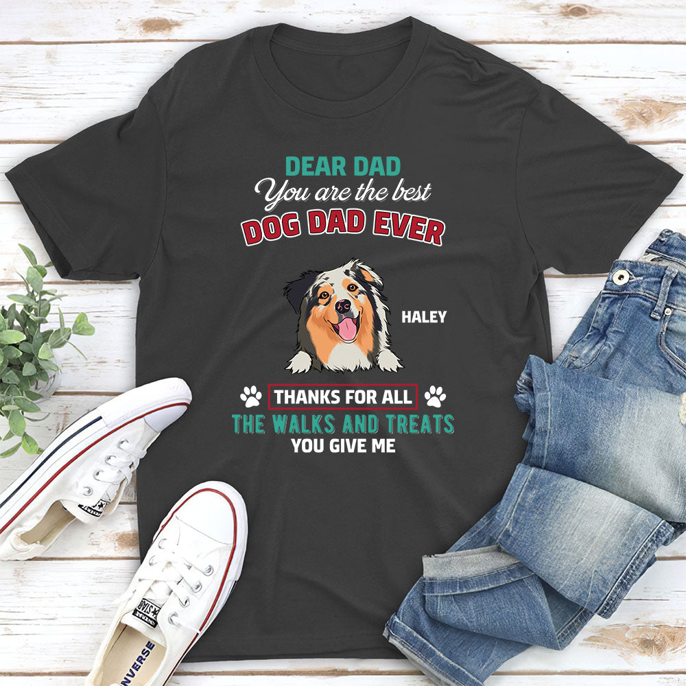 For All The Walks - Personalized Custom Unisex T-shirt for Pet Lovers