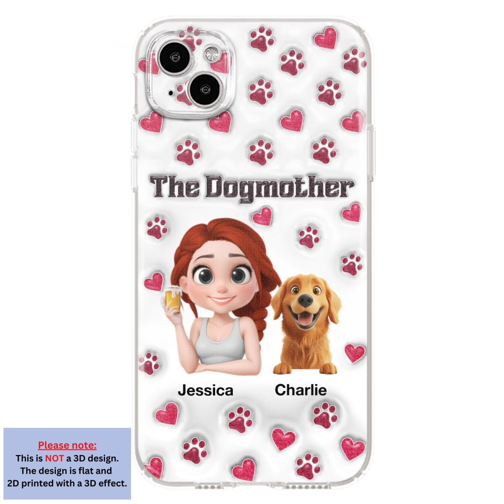 Slay Cartoon Dog Mother - Exclusive Personalized Custom 3D Inflated Effect Phone Case for Stylish Protection