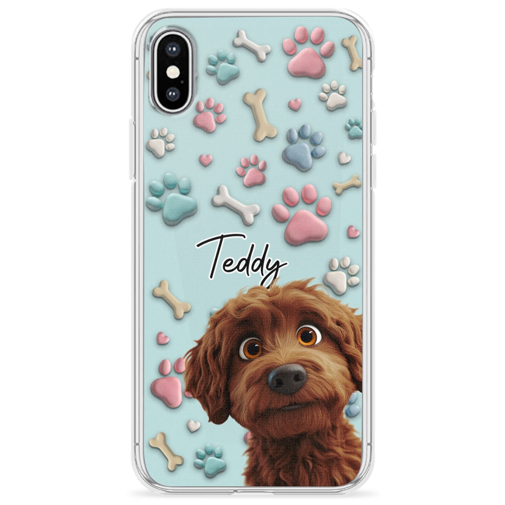 Adorable Dog Cartoon - Customizable Personalized Phone Case for Fashion-Forward Users