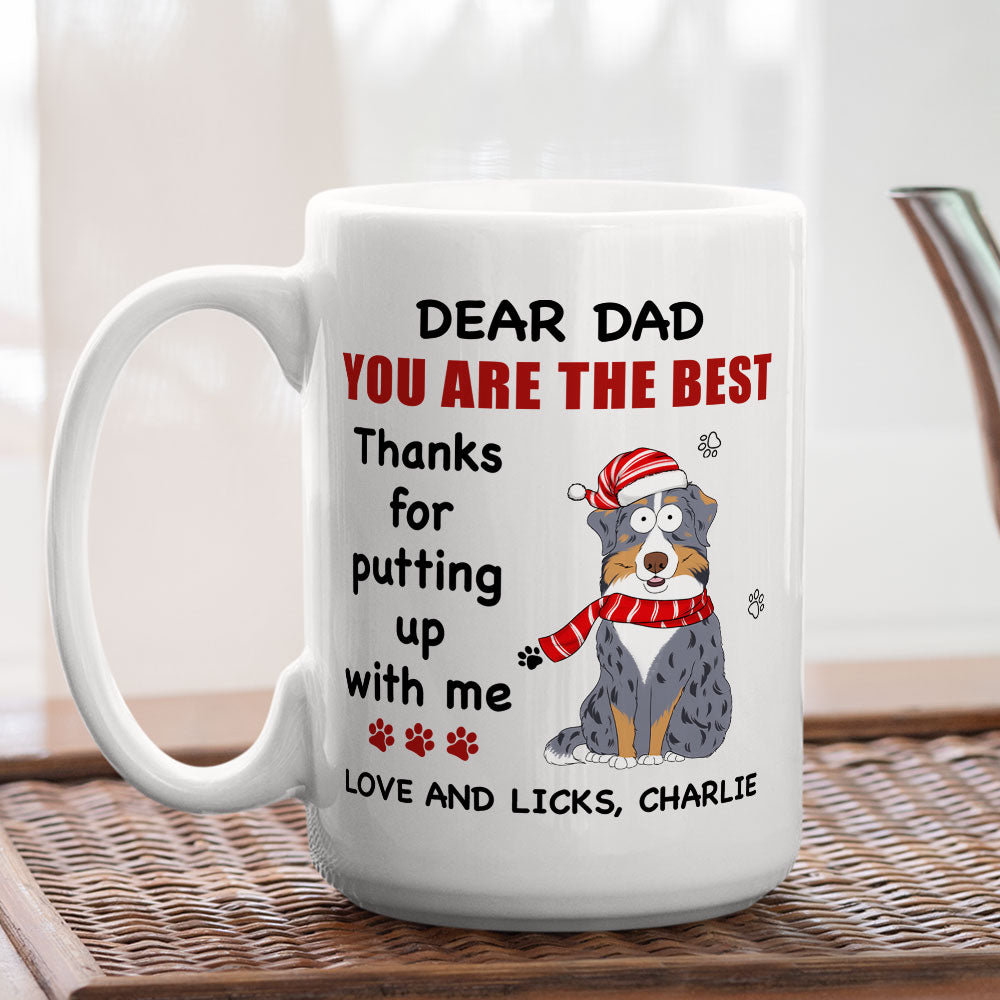 Dad Is Best - Personalized Custom 11oz/15oz High - Quality White Ceramic Coffee Mug