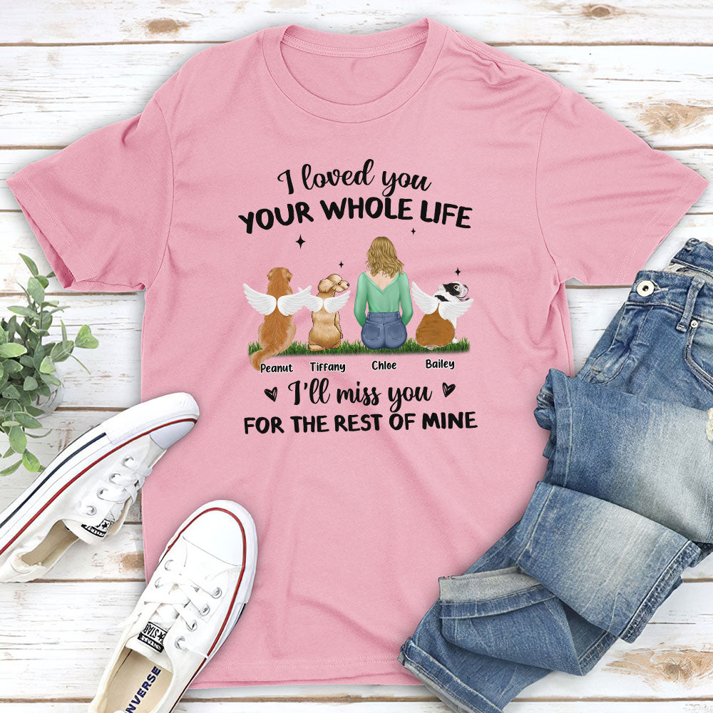 The Rest Of Mine - Personalized Custom Unisex Memorial T-shirt for Pet Lovers