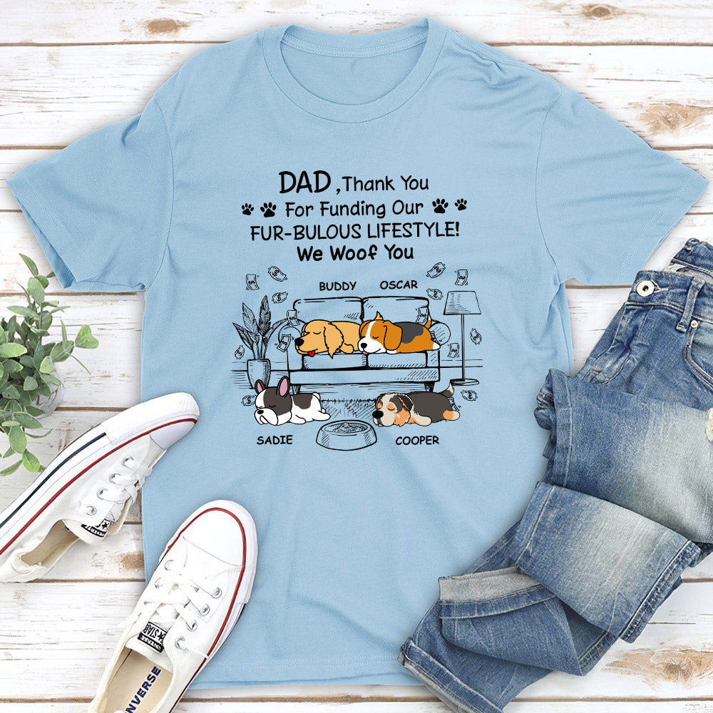 Fur-Bulous Lifestyle - Personalized Custom Unisex 5.3 oz T-shirt for Pet Lovers