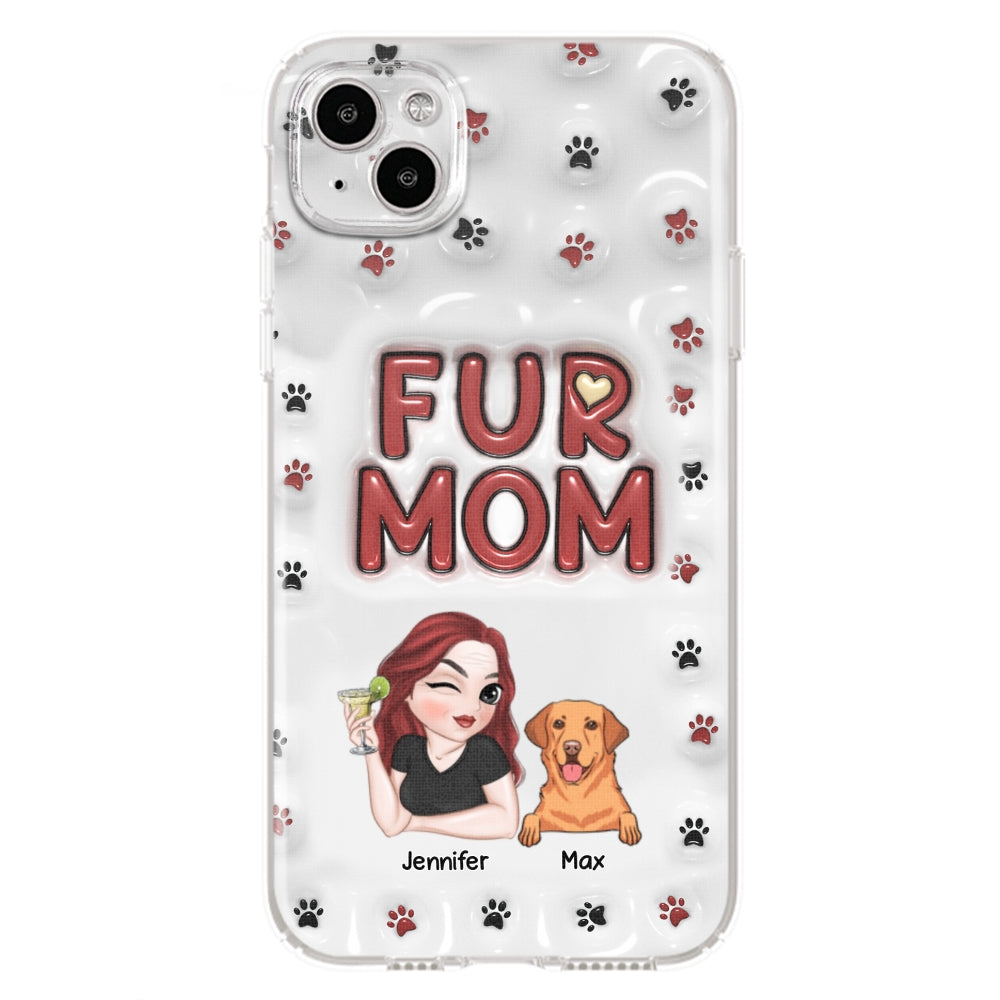 Lovely Fur Mom - Exquisite Personalized Custom 3D Inflated Effect Smartphone Case
