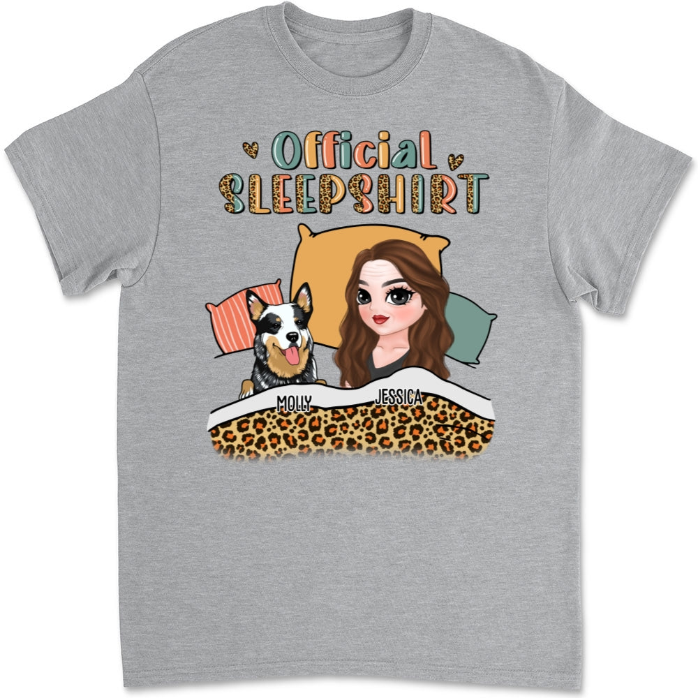 Sleepshirt Ver 2 - Personalized Custom Unisex Cotton T-Shirt for Pet Lovers