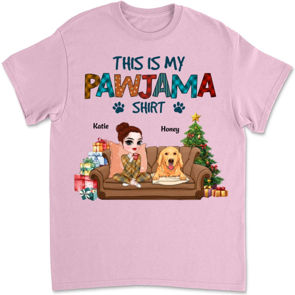 My Pawjama Personalized Custom Unisex 5.3 oz Sleepshirt T-Shirt - Ideal Gift for Pet Lovers
