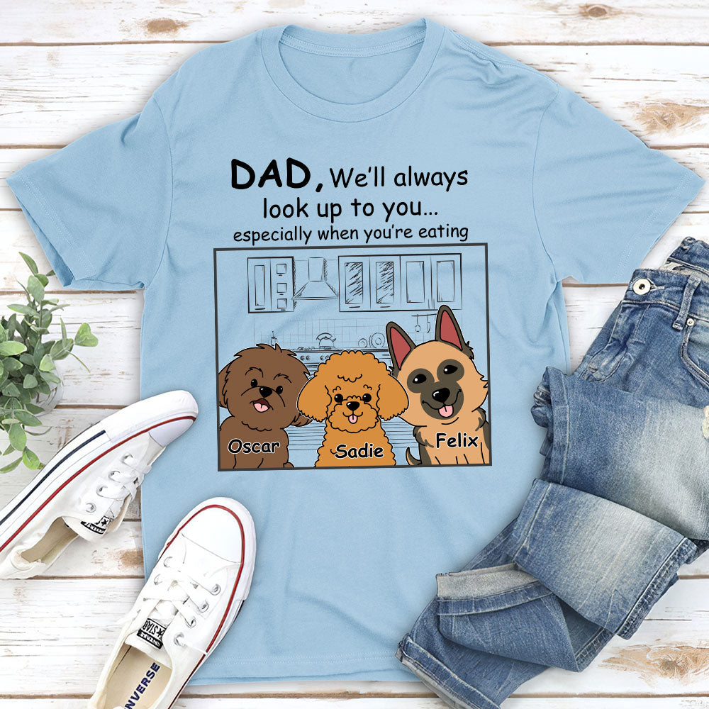 Look Up - Personalized Custom Unisex 5.3 oz T-shirt for Pet Lovers