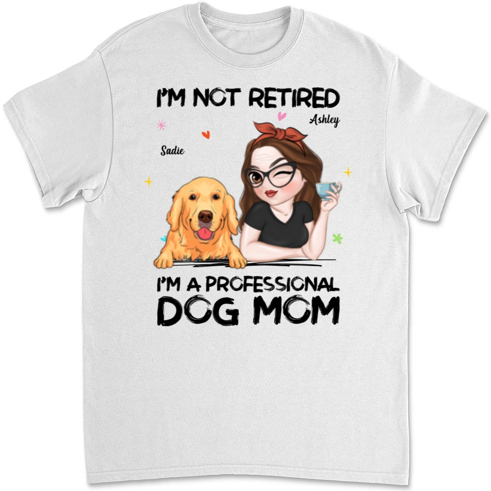 Exclusive Professional Dog Mom - Personalized Custom Unisex 5.3 oz T-Shirt for Pet Lovers