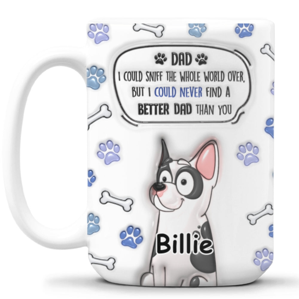 Personalized Custom 3D Inflated Effect Ceramic Mug - Ideal Gift for Mom and Dad