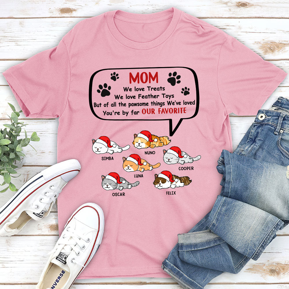 My Favorite By Far - Personalized Custom Unisex 5.3 oz T-shirt for Pet Lovers