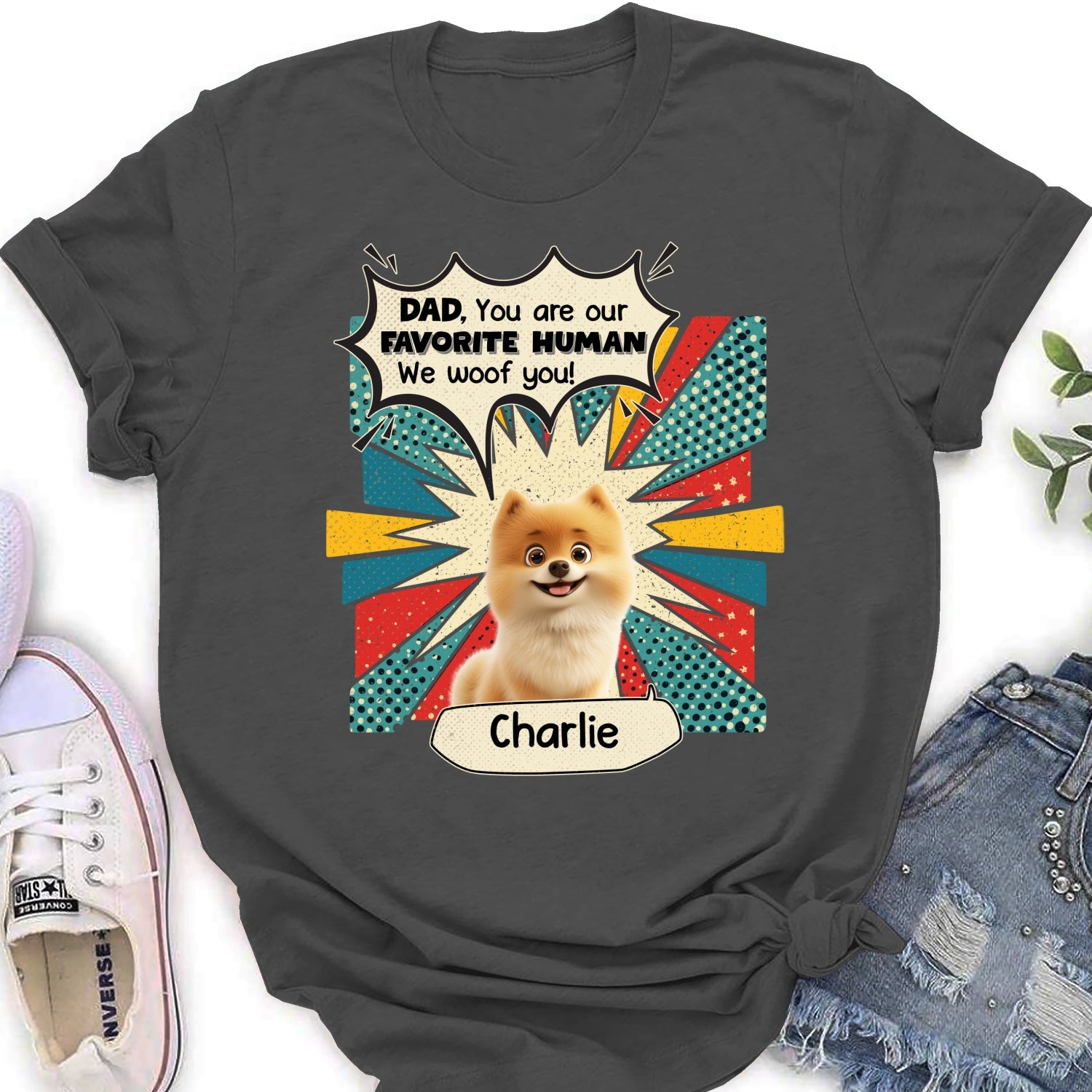 You Are My Favorite Human - Customizable Personalized Women's T-shirt for Pet Lovers