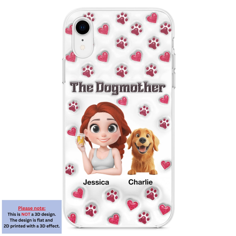 Slay Cartoon Dog Mother - Exclusive Personalized Custom 3D Inflated Effect Phone Case for Stylish Protection