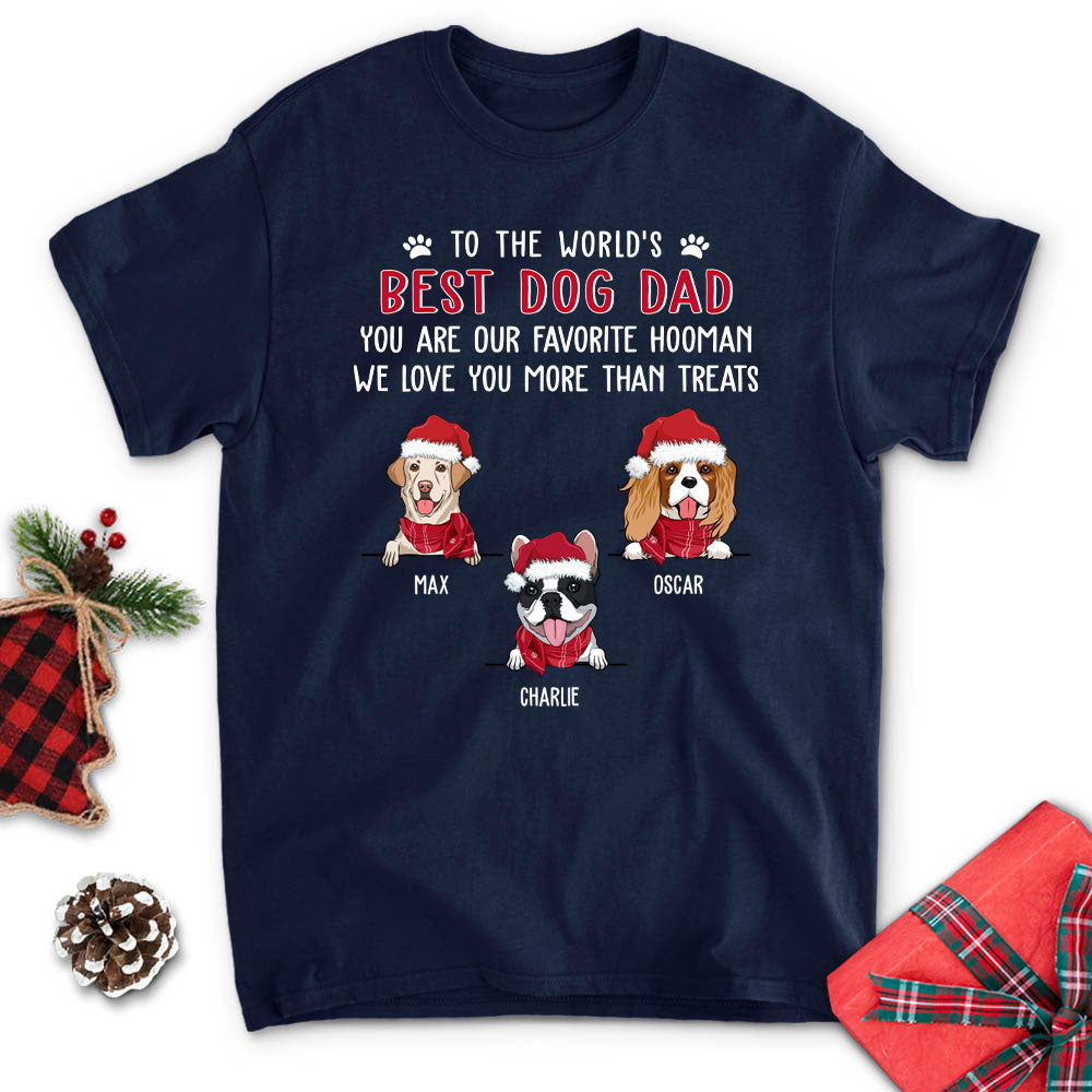 Favorite Hooman - Personalized Custom Unisex 5.3 oz T-shirt for Pet Lovers