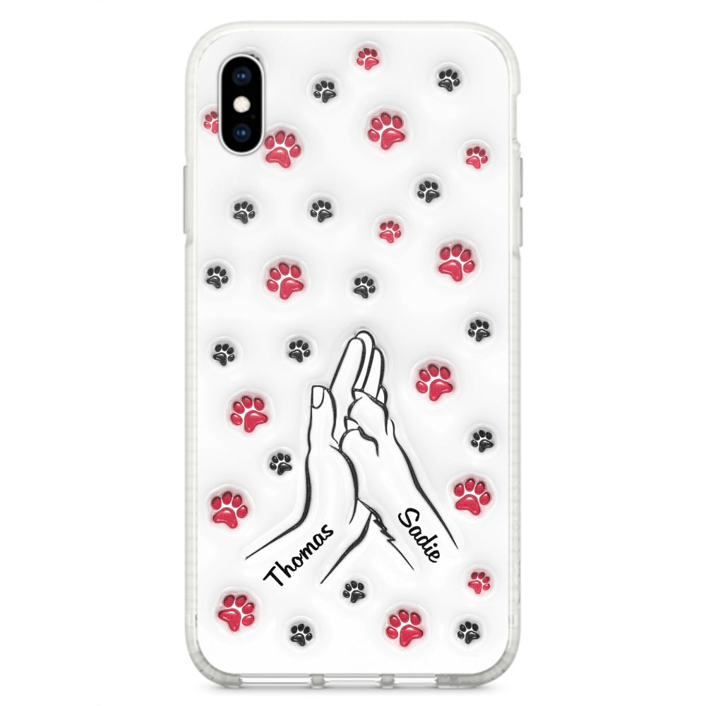Personalized Custom 3D Inflated Effect Paw And Hand Design Phone Case for Smartphones