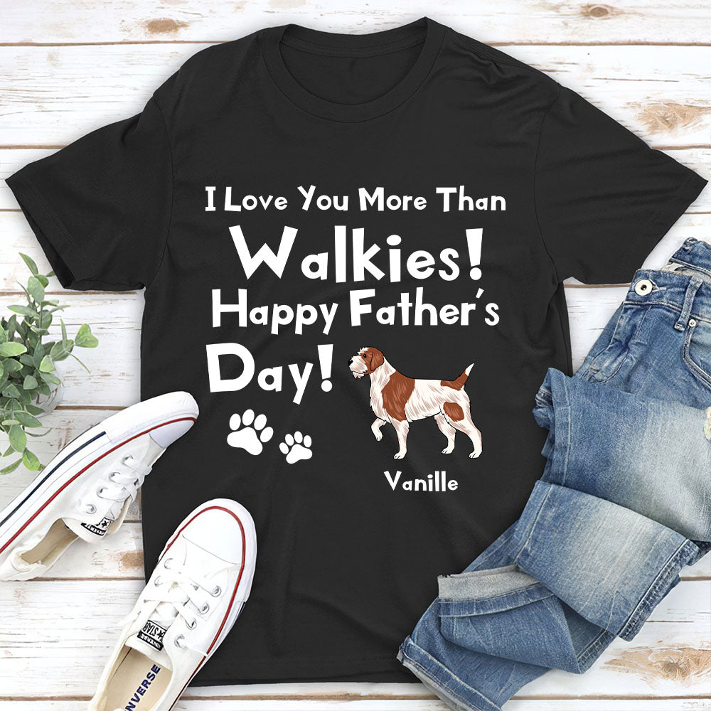 Love Walkies - Personalized Custom Unisex 5.3 oz T-shirt for Pet Lovers