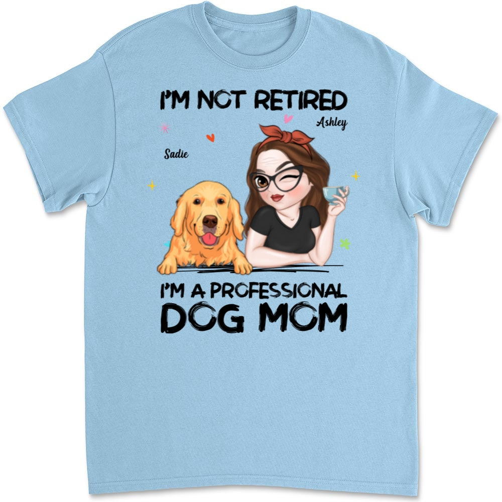 Exclusive Professional Dog Mom - Personalized Custom Unisex 5.3 oz T-Shirt for Pet Lovers