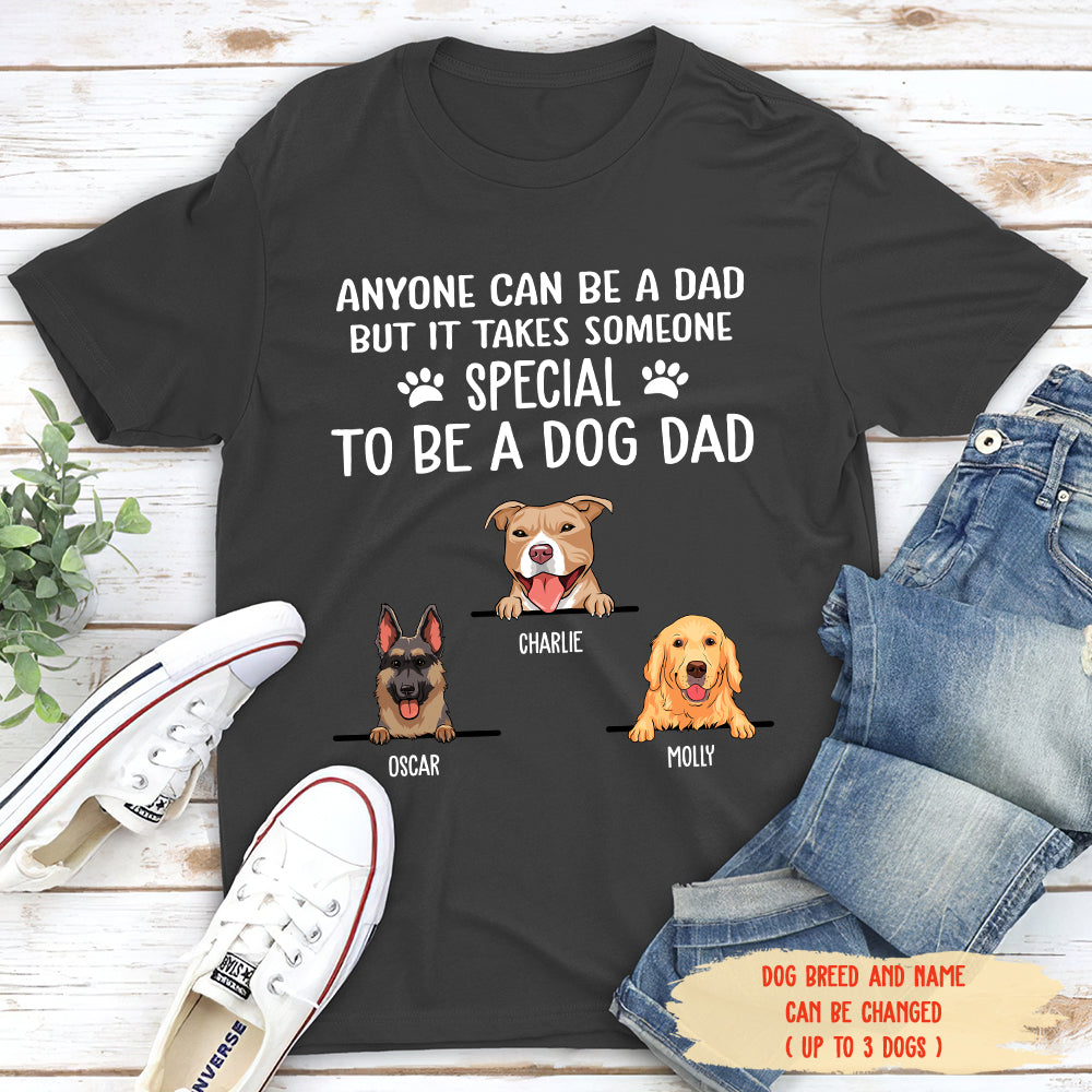 Exclusive Personalized Custom Unisex Dog Dad T-shirt - Ideal Gift for Pet Lovers