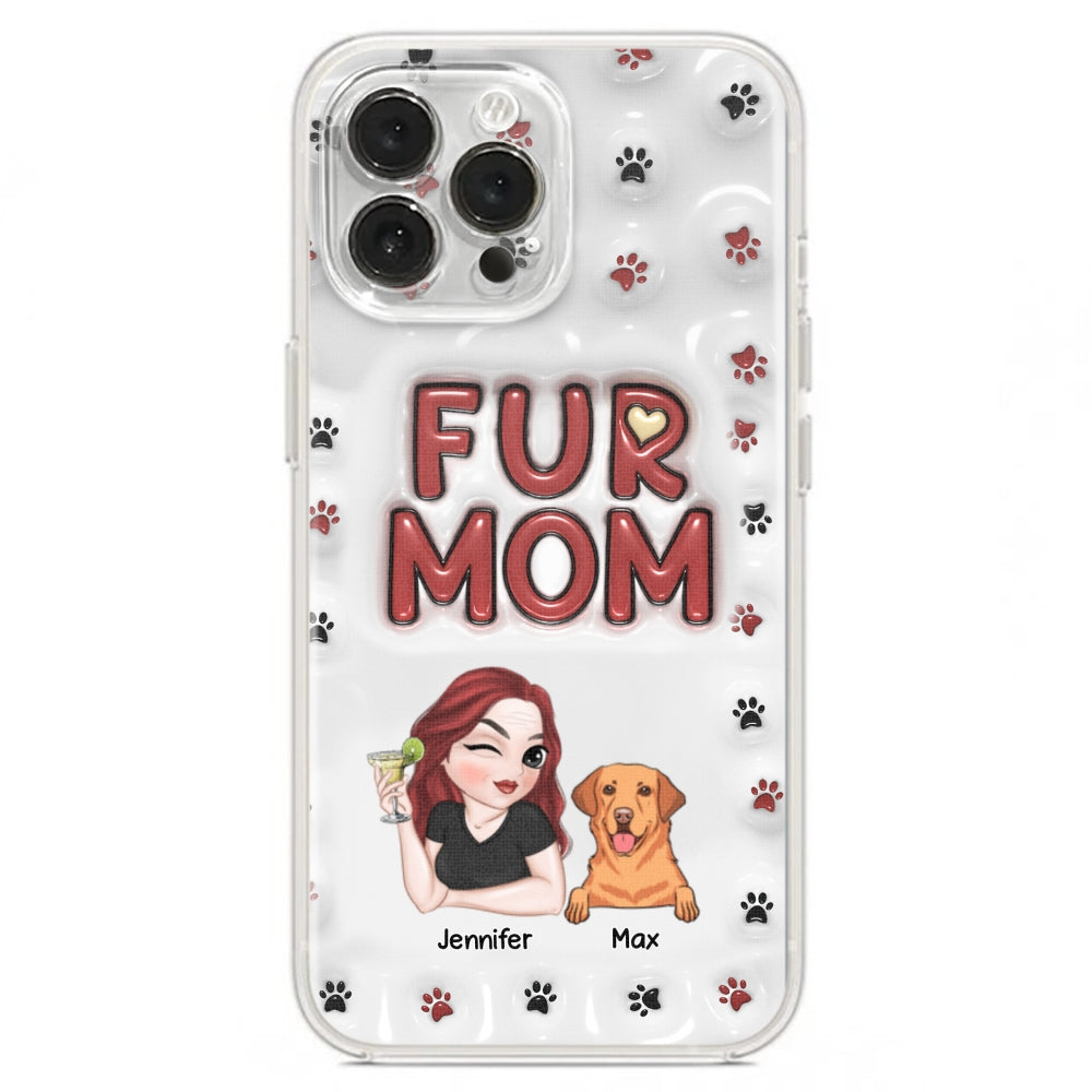 Lovely Fur Mom - Exquisite Personalized Custom 3D Inflated Effect Smartphone Case