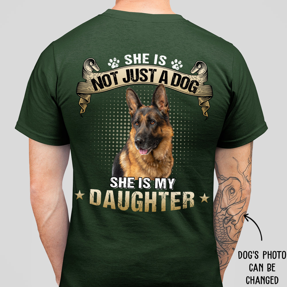 My Son/Daughter 1 - Personalized Custom Photo Unisex 5.3 oz Heavy Cotton T-shirt for Pet Lovers