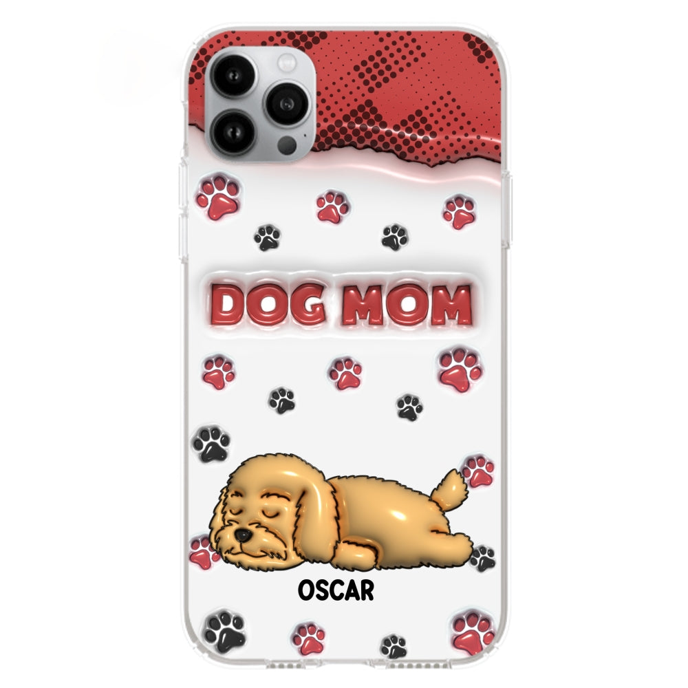 Dog Mom Version 2 - Exquisite Personalized Custom 3D Inflated Effect Phone Case for Fashion - Forward Dog Lovers