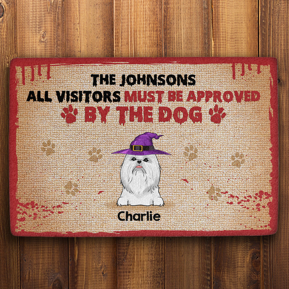 By The Dogs - Personalized Custom Doormat with Your Dog's Picture