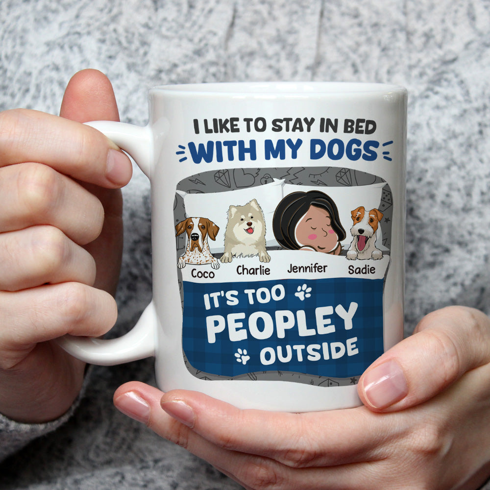 Personalized Custom Coffee Mug - Ideal for Staying in Bed with Your Dogs