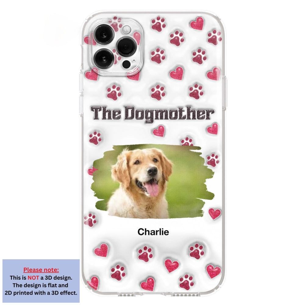 Slay Cartoon Dog Mother Photo - Personalized Custom 3D Inflated Effect Premium Phone Case for All Occasions