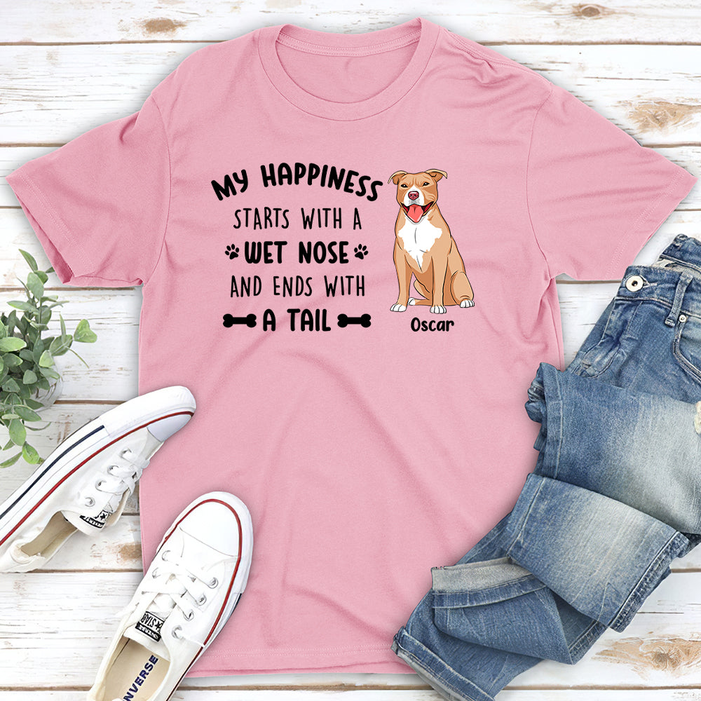 My Happiness - Personalized Custom Unisex T-shirt: Ideal Gift for Pet Lovers