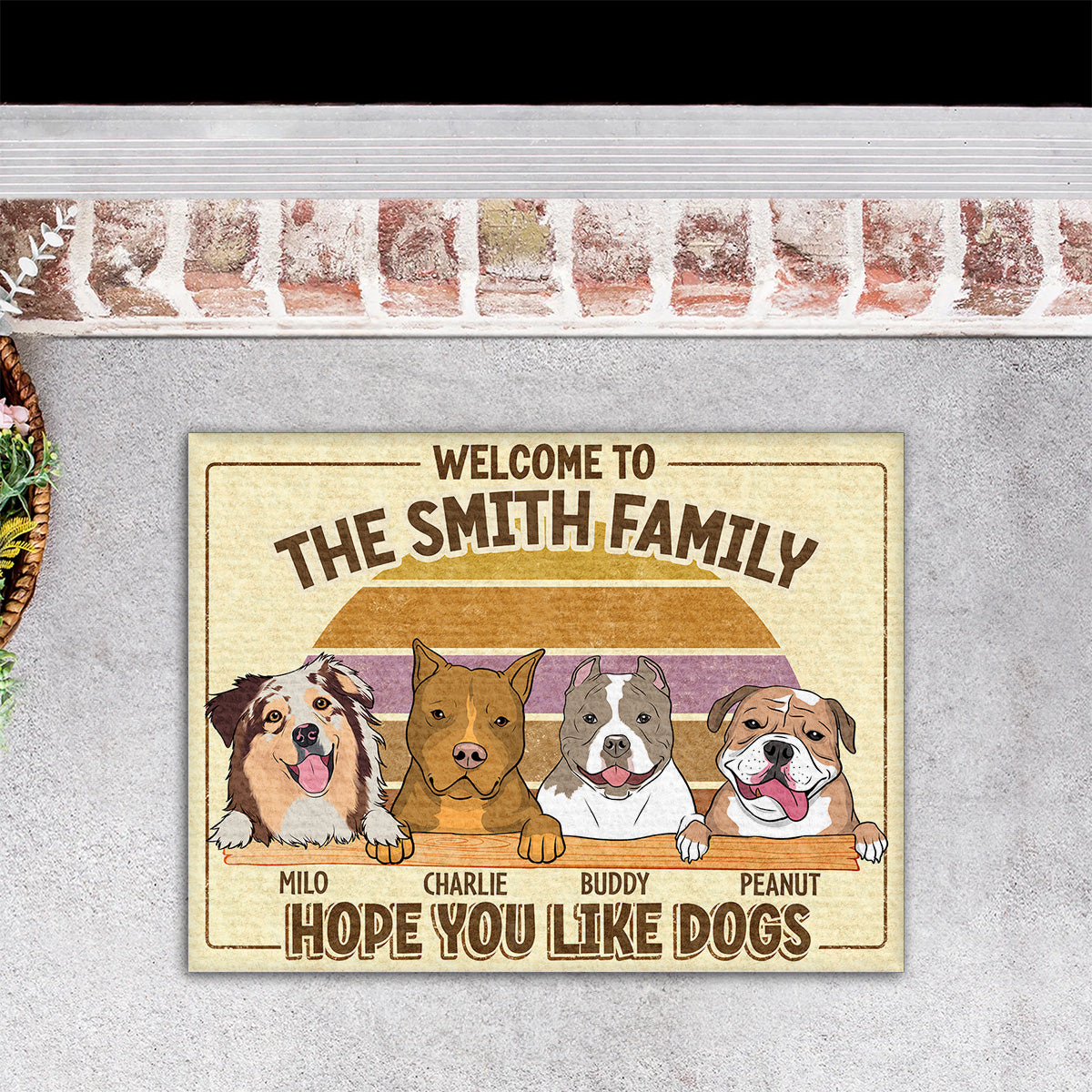 Welcome Home with Personalized Custom Pet Doormat - Ideal for Pet Lovers