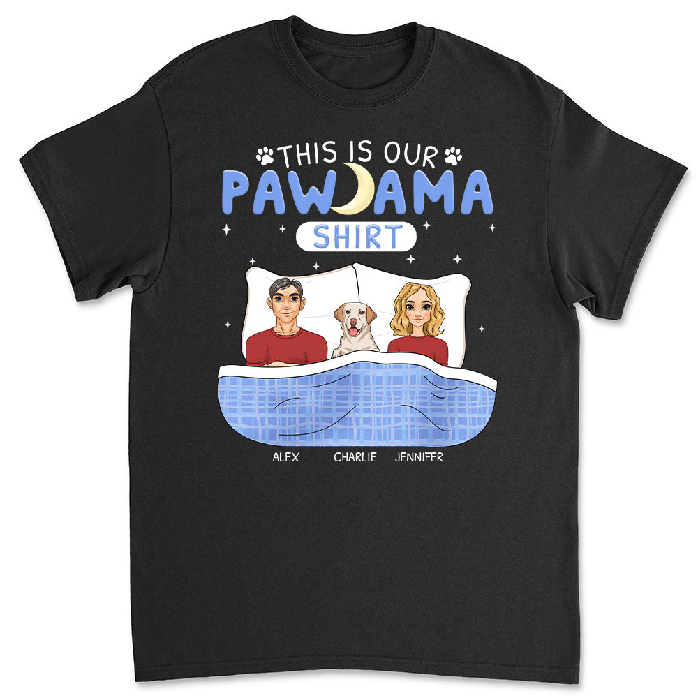 Pawjama Couple - Personalized Custom Unisex 5.3 oz T-shirt for Pet Lovers
