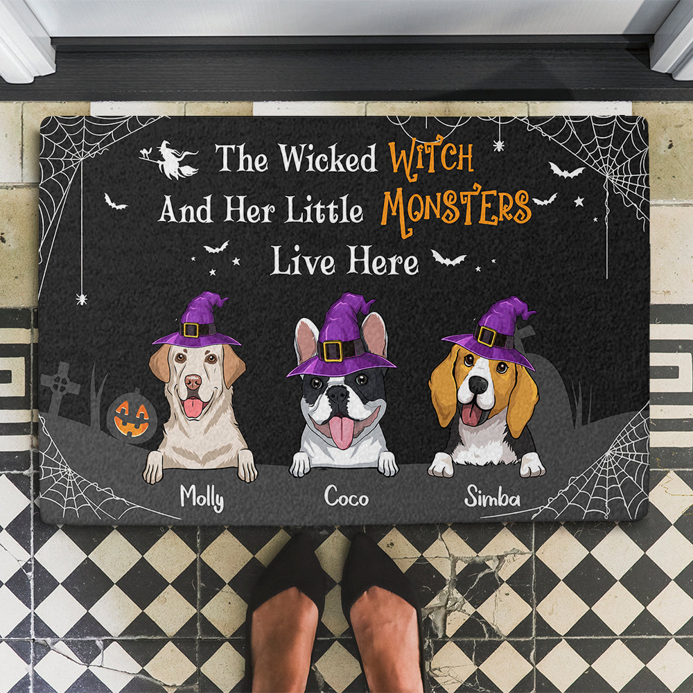 Little Monster - Customizable Personalized Doormat with Dog's Picture