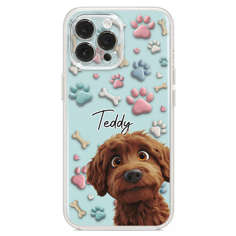 Adorable Dog Cartoon - Customizable Personalized Phone Case for Fashion-Forward Users