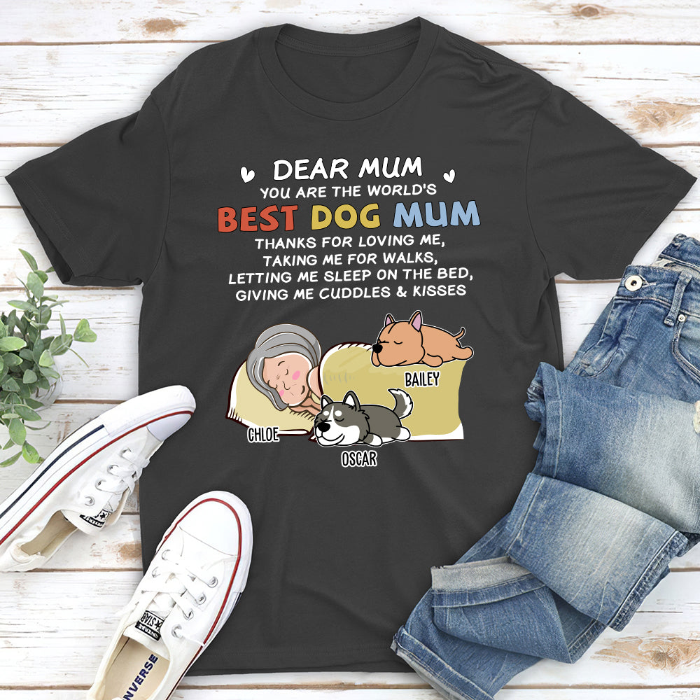 Dear Dad - Personalized Custom Unisex 5.3 oz T-shirt for Pet Lovers