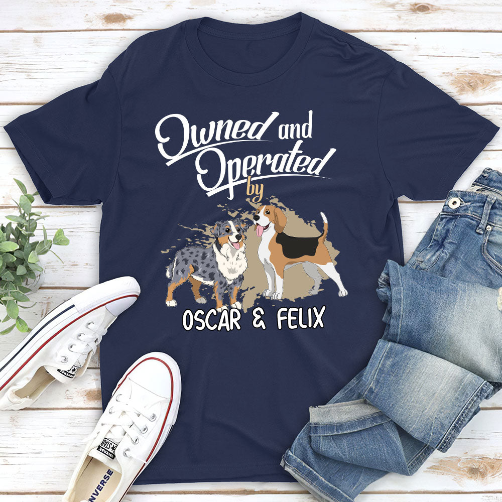Operated By My Furbaby - Customizable Unisex 5.3 oz Personalized T-shirt