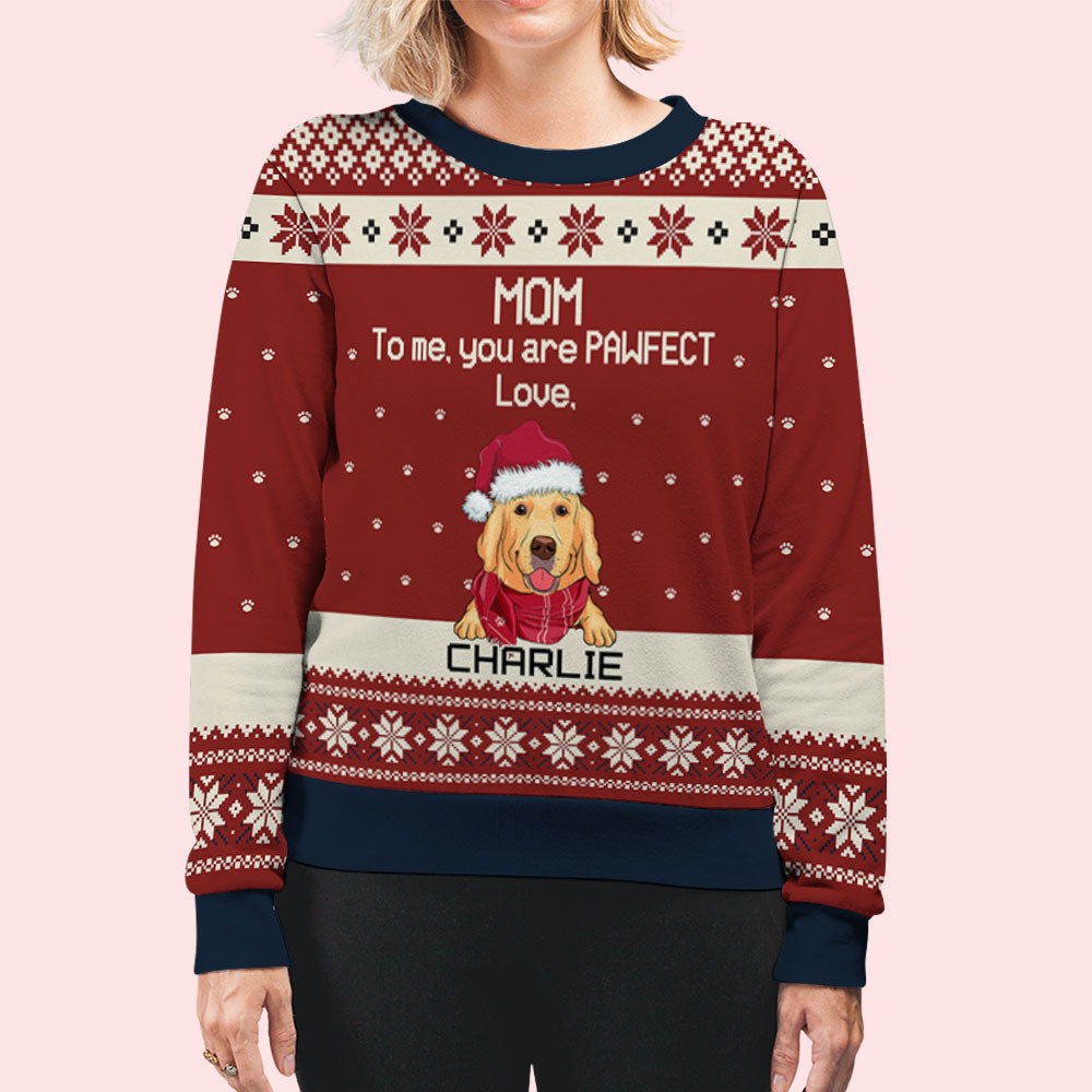 You Are Pawfect - Personalized Custom All-Over-Print Unisex 8.8 oz Polyester Blend Sweatshirt for Pet Lovers