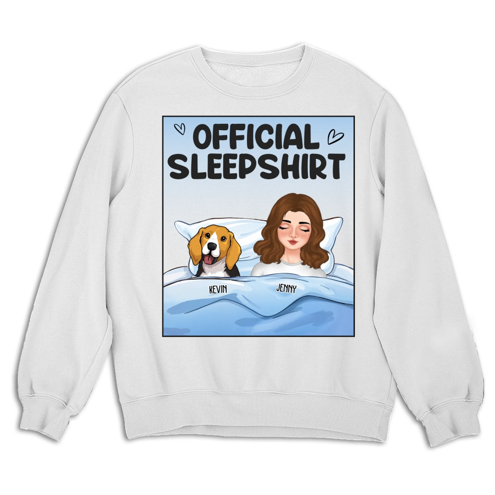 This Is My Sleepshirt - Personalized Custom Unisex 8.0 oz Sweatshirt for Pet Lovers