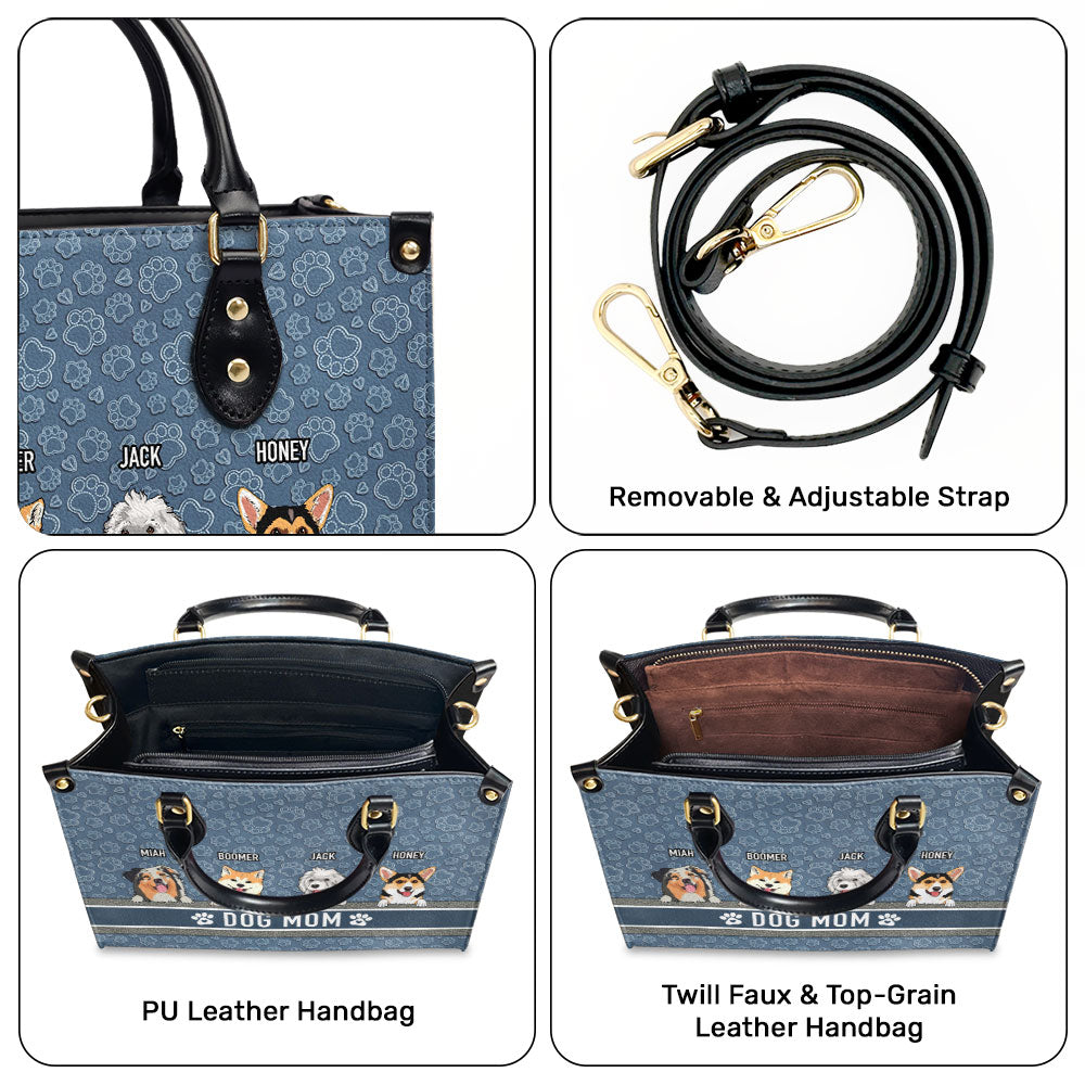Exclusive Personalized Custom Leather Bag for Dog Moms