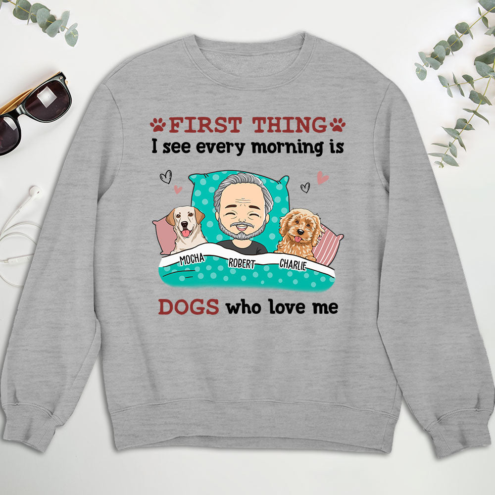 Every Morning - Customizable Personalized Unisex 8.0 oz Sweatshirt for Pet Lovers