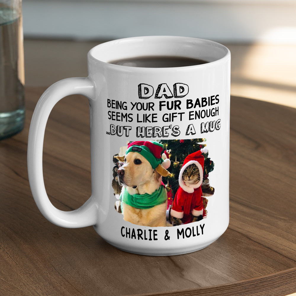 Personalized Custom Pet Fur Themed Coffee Mug - Ideal Gift for Pet Lovers
