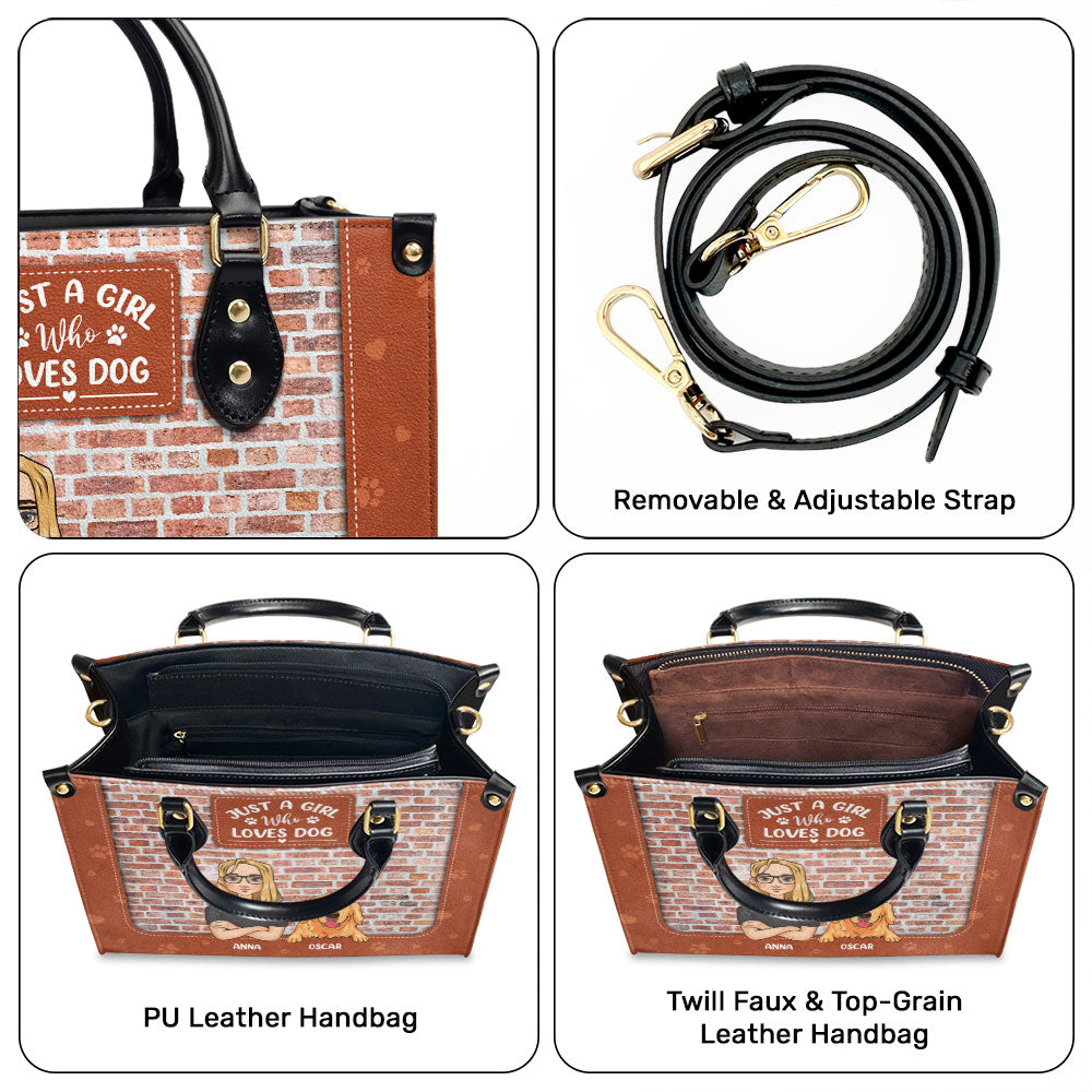 Personalized Custom Leather Bag: A Girl's Loving Tribute to Her Dogs