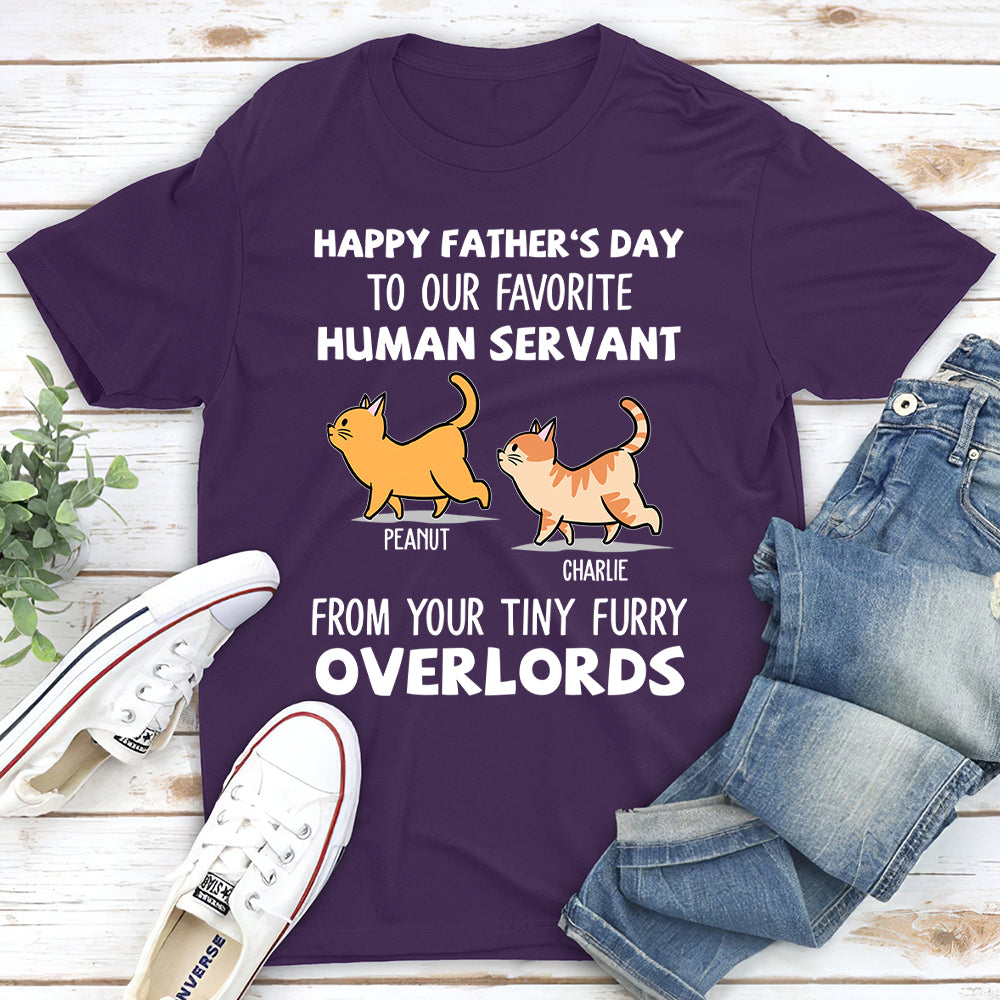 Unique Personalized Custom Unisex Human Servant T-shirt for Pet Lovers