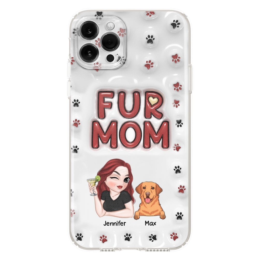 Lovely Fur Mom - Exquisite Personalized Custom 3D Inflated Effect Smartphone Case